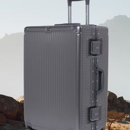 SWISS MILITARY Kinetic Ergonomic Aluminium Hard Sided Medium Trolley Bag-50L-image-83