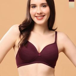 Floret Women Pack Of 2 Medium Coverage Lightly Padded Push-Up Bra-8
