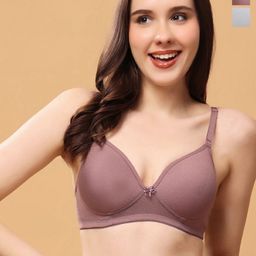 Floret Women Pack Of 2 Medium Coverage Lightly Padded Push-Up Bra-12