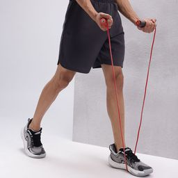 HRX by Hrithik Roshan Men Brand Logo Print Detail Mid-Rise Training Shorts-picture-7