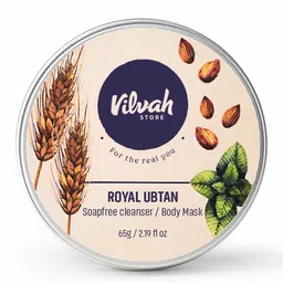 Vilvah Store Royal Ubtan Body Mask for Detan with Red Sandalwood & Turmeric - 65g-3
