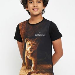Disney by Wear Your Mind Boys Brown Lion King Printed T-shirt-image-85