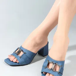 DressBerry Women Western Embellished Block Heels Sandals-22