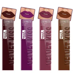 Ramp Walk Velvet Kiss Set Of 4 Matte Liquid Lipstick- 3.5ml Each- Shade- 02 - 03 - 04 - 11-image-44