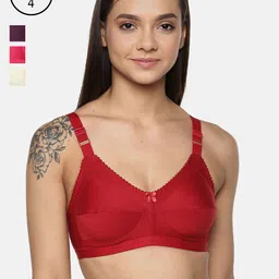 Leading Lady Pack of 4 Solid Non-Wired Non Padded T-shirt Bras m-CONCENT-4-picture-17