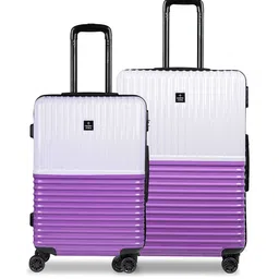 Nasher Miles Istanbul Set Of 2 Colourblocked Hard-Sided Trolley Bag-4