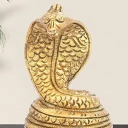 The Advitya Small Kundalini Naag Brass Idol Showpiece-image-11