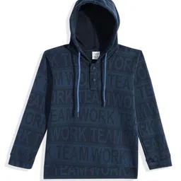 CAVIO Boys Typography Printed Hooded T-Shirt-image-36