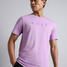 CULT Men Purple Cult Graphic T-shirt-picture-0