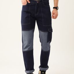 PARIS HAMILTON Men Relaxed Fit Colourblocked Denim Jeans-image-88