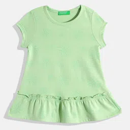 United Colors of Benetton Girls Floral Printed A-Line Dress-picture-36