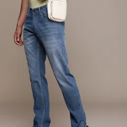 WROGN Men Regular Fit Light Fade Stretchable Mid-Rise Jeans-image-72