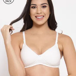 Inner Sense Pack of 3 White T-shirt Bra Full Coverage - Lightly Padded-13