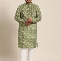 SOJANYA PLUS Men Plus Size Quirky Printed Kurta-picture-29