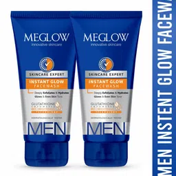 MEGLOW Set Of 2 Innovative Skincare Instant Glow Face Wash With Glutathione- 100 g-40