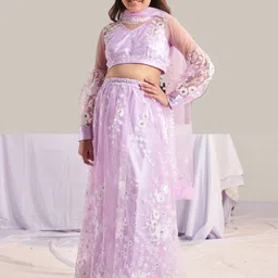 pspeaches Girls Printed Ready to Wear Lehenga & Blouse With Dupatta-39