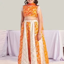 pspeaches Girls Printed Ready to Wear Lehenga & Blouse With Dupatta-picture-27