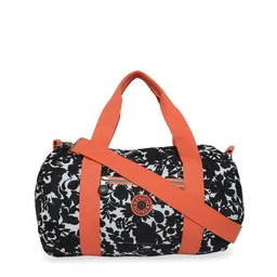 BAOMI Black Abstract Printed Structured Duffle Bag-40
