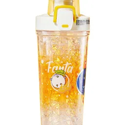 YK Yellow Icing Design Tumbler Bottle With Sipper & Leak-Proof Cap 400ML-image-20