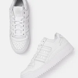 ADIDAS Women Forum Bold Stripes Leather Sneakers-image-64