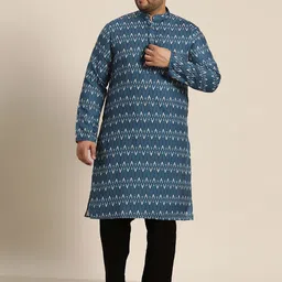 SOJANYA PLUS Geometric Printed Cotton Kurta-picture-29