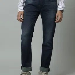 Celio Men Navy Blue Jean Boyfriend Fit Stretchable Jeans-image-56