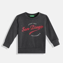 United Colors of Benetton Boys Typography Printed Sweatshirt-picture-21