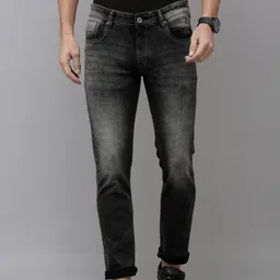 BEAT LONDON by PEPE JEANS Men Tapered Fit Low-Rise Heavy Fade Stretchable Jeans-picture-10