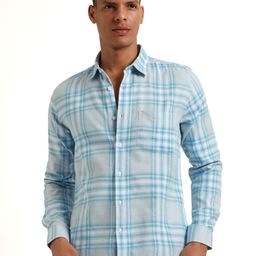 Banana Club Relaxed Slim Fit Tartan Checks Cotton Checked Casual Shirt-image-83