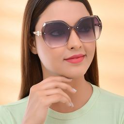 ROYAL SON Women Grey Lens & Gunmetal-Toned UV Protected Butterfly Sunglasses CHIWM00115-C2-image-88