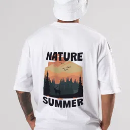 R.Code by The Roadster Lifestyle Co. Men Graphic Printed Round Neck Oversized T-shirt-image-38