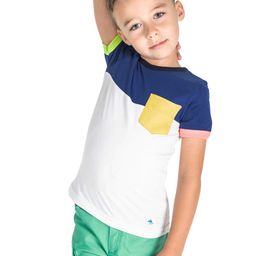 Cherry Crumble Unisex Kids Multicoloured Colourblocked Round Neck T-shirt-image-35