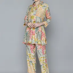 Kvsfab Women Printed Tunic with Trousers-image-76