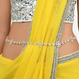 Zaveri Pearls Gold-Plated Kundan-Studded & Pearl Beaded Waist Chain-50