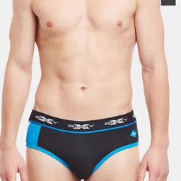 BODYX Pack Of 2 Colourblocked Super Combed Cotton Ribbed Briefs BX02B-Black-2PCS-S-picture-15