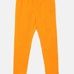 Robinbosky Girls Yellow Solid Stretchable Leggings-image-37