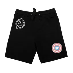 Marvel by Wear Your Mind Boys Navy Blue Printed Regular Fit Regular Shorts-7