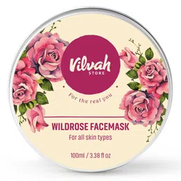 Vilvah Store Brightening & Oil Control Wildrose Tan Removing Face Mask - 100 g-22