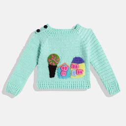 CHUTPUT Kids Embroidered Woollen Sweater Vest-68