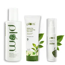 Plum Set Of Green Tea Moisturizer, Gel Face Wash & Toner-31