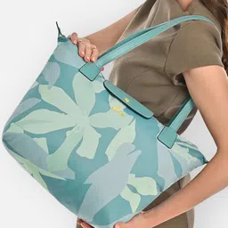 Lavie Women Floral Printed Structured Leather Shoulder Bag-37