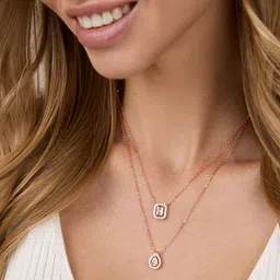 MINUTIAE Rose Gold & White Brass Rose Gold-Plated Layered Necklace-27