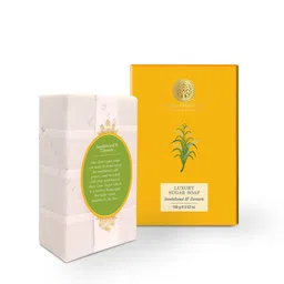 Forest Essentials Ayurvedic Handmade Sandalwood & Turmeric Luxury Sugar Bath Soap - 100g-17