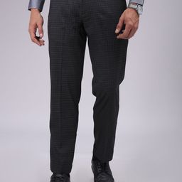 The Indian Garage Co. X Luxe Men Checked Formal Trousers-image-45