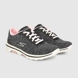Skechers Women Black Textile Walking Non-Marking Shoes-image-85