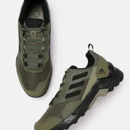 ADIDAS Men Olive Green & Black Eastrail 2.0 Hiking Shoes-picture-7