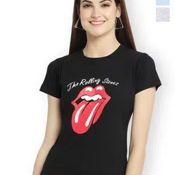 Fabflee Women Multicoloured 3 Printed Extended Sleeves T-shirt-image-42