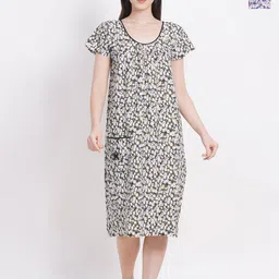 Breezly Pack Of 2 Floral Printed Pure Cotton Nightdress-picture-34
