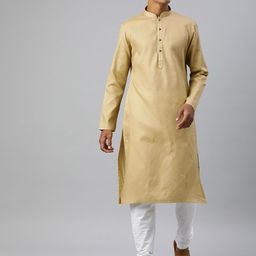Manthan Men Self Design Regular Pure Cotton Kurta with Churidar-picture-25