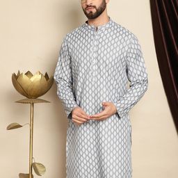 Anouk Ethnic Motifs Printed Mandarin Collar Long Sleeves Kurta-26